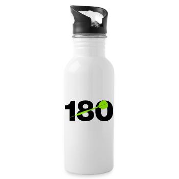 180 Triple 20 Perfection! ONEHUNDRETEIGHTY, Darts - Water bottle with straw - white - Right