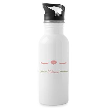Anime introvert Weeb couch potato - Water bottle with straw - white - Right