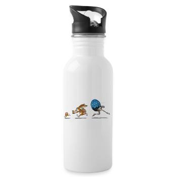 YUTROVNE JEJKO ZAJACA HONI - Water bottle with straw - white - Right