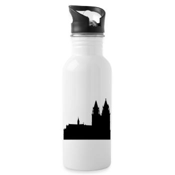 Magdeburger Dom - Trinkflasche mit integriertem Trinkhalm - Weiß - Rechts