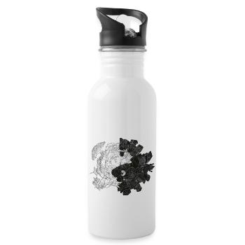 New Yin Old Yang - Trinkflasche mit integriertem Trinkhalm - Weiß - Rechts