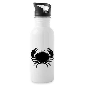 crab - Water bottle with straw - white - Right