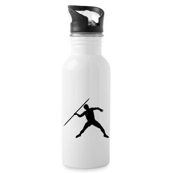 javelin sport - Trinkflasche mit integriertem Trinkhalm - Weiß - Rechts