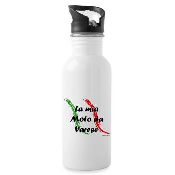 la_mia_moto_varese - Water bottle with straw - white - Right