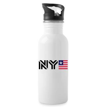 New York__V004 - Water bottle with straw - white - Right