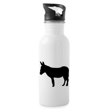 animals close ane1 - Water bottle with straw - white - Right