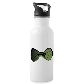 bow tie 2604 i - Water bottle with straw - white - Right