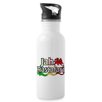 jah rastafari - Gourde avec paille intégrée - blanc - Droite