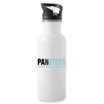 painters_062012_a_2c - Water bottle with straw - white - Right