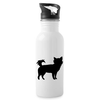 kleine Chihuahua Hund kleinen Welpen - Trinkflasche mit integriertem Trinkhalm - Weiß - Rechts