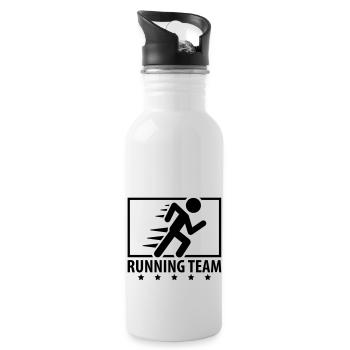 running_team_design_qu1 - Water bottle with straw - white - Right