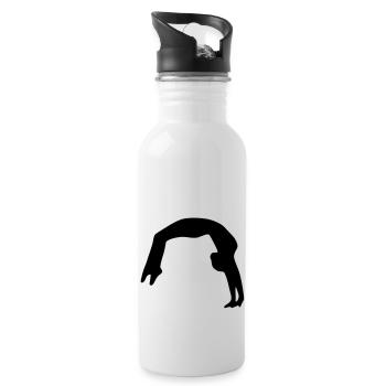 Flick Flack - Trinkflasche mit integriertem Trinkhalm - Weiß - Rechts