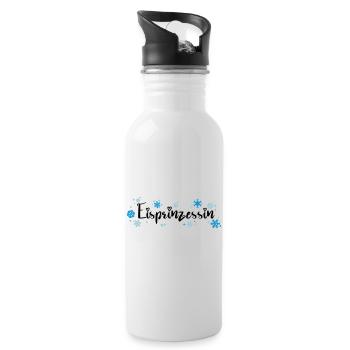 Ice Princess - Water bottle with straw - white - Right