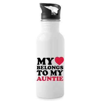 MHBTM auntie - Water bottle with straw - white - Right