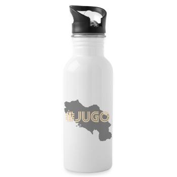 Balkan Yugoslavia Nostalgie Geschenkidee - Trinkflasche mit integriertem Trinkhalm - Weiß - Rechts