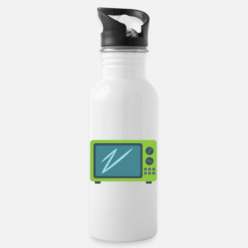 Micro-ondes - Gourde avec paille intégrée - blanc