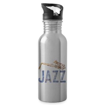 Jazz - Trinkflasche mit integriertem Trinkhalm - Lightsilver - Rechts