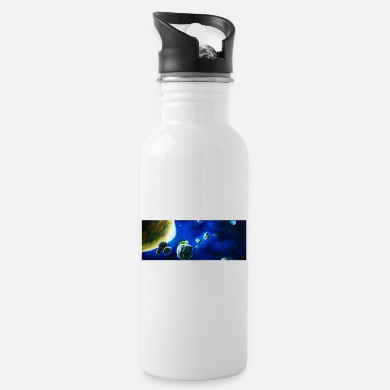 Mondam Ant Ameisonaut Adventurous Starry Night - Water bottle with straw - white
