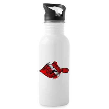 File fish by Scuba.Style - Water bottle with straw - white - Right