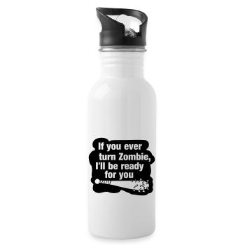Zombie Zombie Apocalypse Zombie Hunter Horror Movie - Water bottle with straw - white - Right