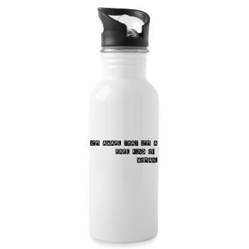 I'm aware that I'm a rare kind of woman. - Trinkflasche mit integriertem Trinkhalm - Weiß - Rechts