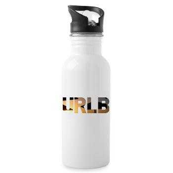 URLB - Urlaub Sonne Strand Urlaub Ferien Sommer - Trinkflasche mit integriertem Trinkhalm - Weiß - Rechts