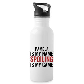 Pamela est mon nom Spoiling est mon jeu - Gourde avec paille intégrée - blanc - Droite