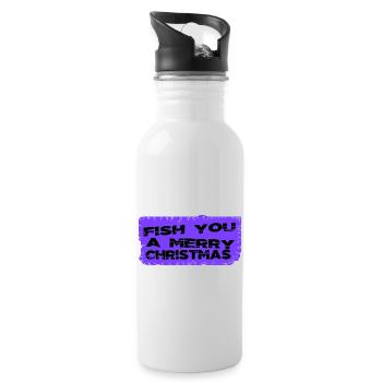 dino love dinosaur moon funny dinosaur fan - Trinkflasche mit integriertem Trinkhalm - Weiß - Rechts