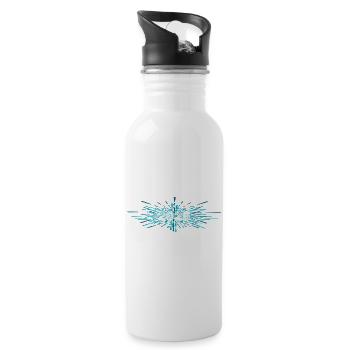 2025 - Trinkflasche mit integriertem Trinkhalm - Weiß - Rechts