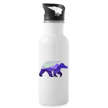 Bear - Water bottle with straw - white - Right