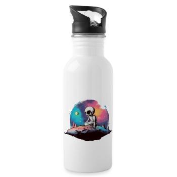 Zex the Alien - Water bottle with straw - white - Right