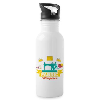 Fabric Whisperer Crafting Sewing Machine - Water bottle with straw - white - Right