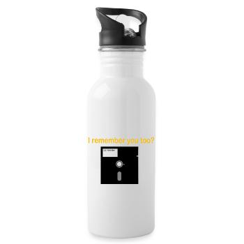 5 25 inch floppy disk - Water bottle with straw - white - Right