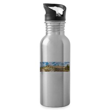 Die Mauer von Oštrica (Bedem Grebastica) Kroatien - Trinkflasche mit integriertem Trinkhalm - Lightsilver - Rechts