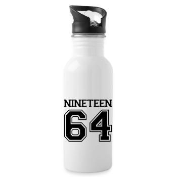 1964 - Water bottle with straw - white - Right