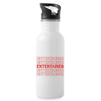 Entertainer Performer Artist Showman Actor - Water bottle with straw - white - Right