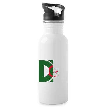 les DZ algériens-idée cadeau Algérie - Gourde avec paille intégrée - blanc - Droite