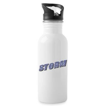 STORM Claim | Storm lettering - Water bottle with straw - white - Right