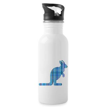 Känguru - Trinkflasche mit integriertem Trinkhalm - Weiß - Rechts