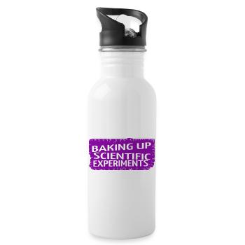Happy Baking Ideas Baking Tools Baking - Water bottle with straw - white - Right