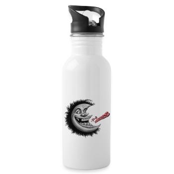 Moon Mischief: YOU DUMBASS - Water bottle with straw - white - Right