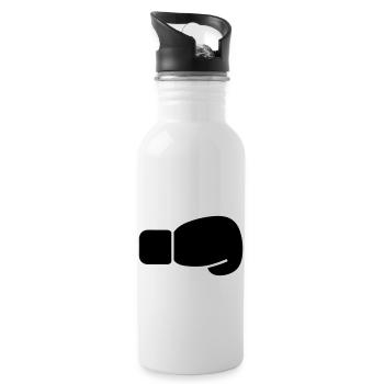Boxing Glove - Water bottle with straw - white - Right