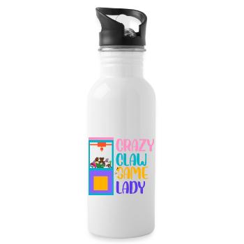 Crazy Crawl Game Lady Retro Crane Toy Grabber - Gourde avec paille intégrée - blanc - Droite