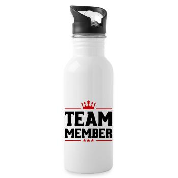 Team Member Krone - Water bottle with straw - white - Right