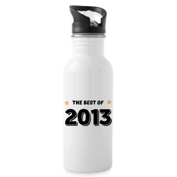 Das Beste aus 2013 - Trinkflasche mit integriertem Trinkhalm - Weiß - Rechts