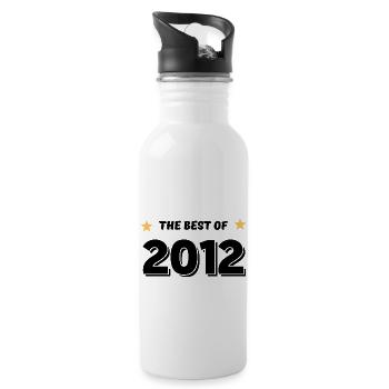 Das Beste aus 2012 - Trinkflasche mit integriertem Trinkhalm - Weiß - Rechts