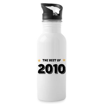 Das Beste aus 2010 - Trinkflasche mit integriertem Trinkhalm - Weiß - Rechts