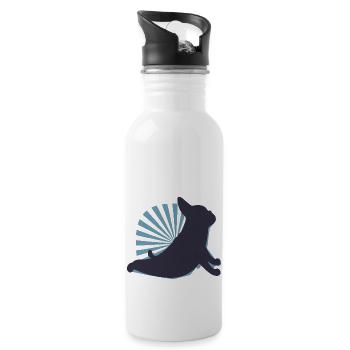 3441 dogyogaTshirt PR t-shirt - Gourde avec paille intégrée - blanc - Droite