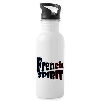 French Spirit BBR - Gourde avec paille intégrée - blanc - Droite