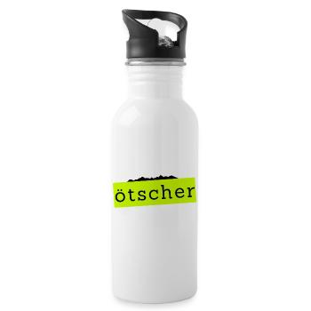 Ötscher - Montagne en Autriche - Gourde avec paille intégrée - blanc - Droite